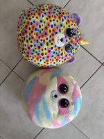 2 Kuscheltier Kissen, neuwertig, ideal zum Kuscheln