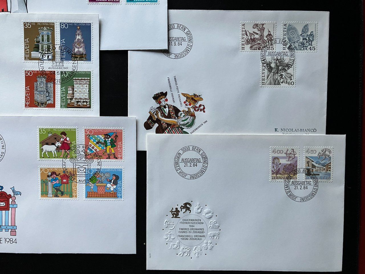 Tous les timbres: Div. FDC Schweiz 1978-84 – D'occasion à Nesslau par zueri6 5