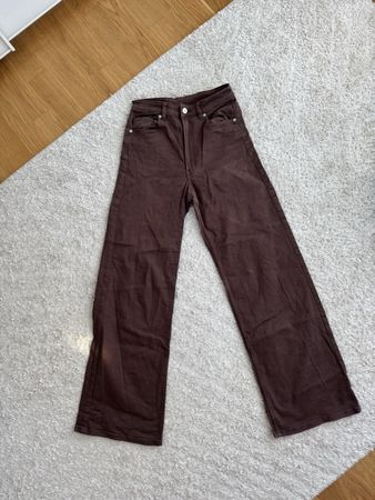 Braune Stoffhose von H&M, Grösse 36