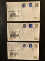 Kompletter FDC-Satz Regionalmarken Grossbritannien 1983 !