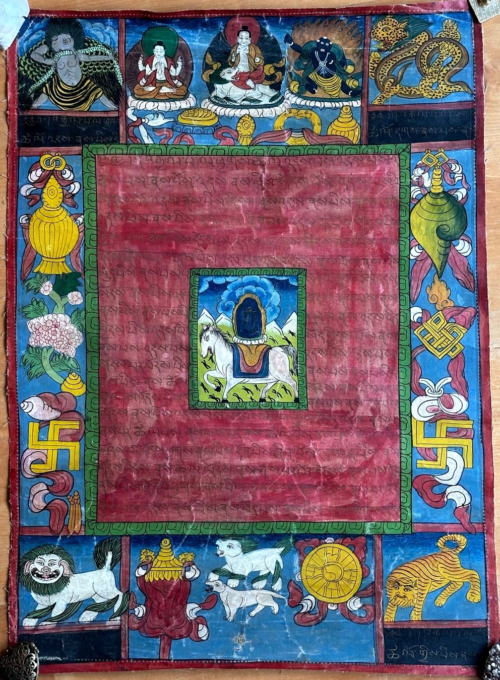 Gemälde: Antiker, asiatischer, Thangka original gemalt – Gebraucht aus Seltisberg von quadartswiss 1