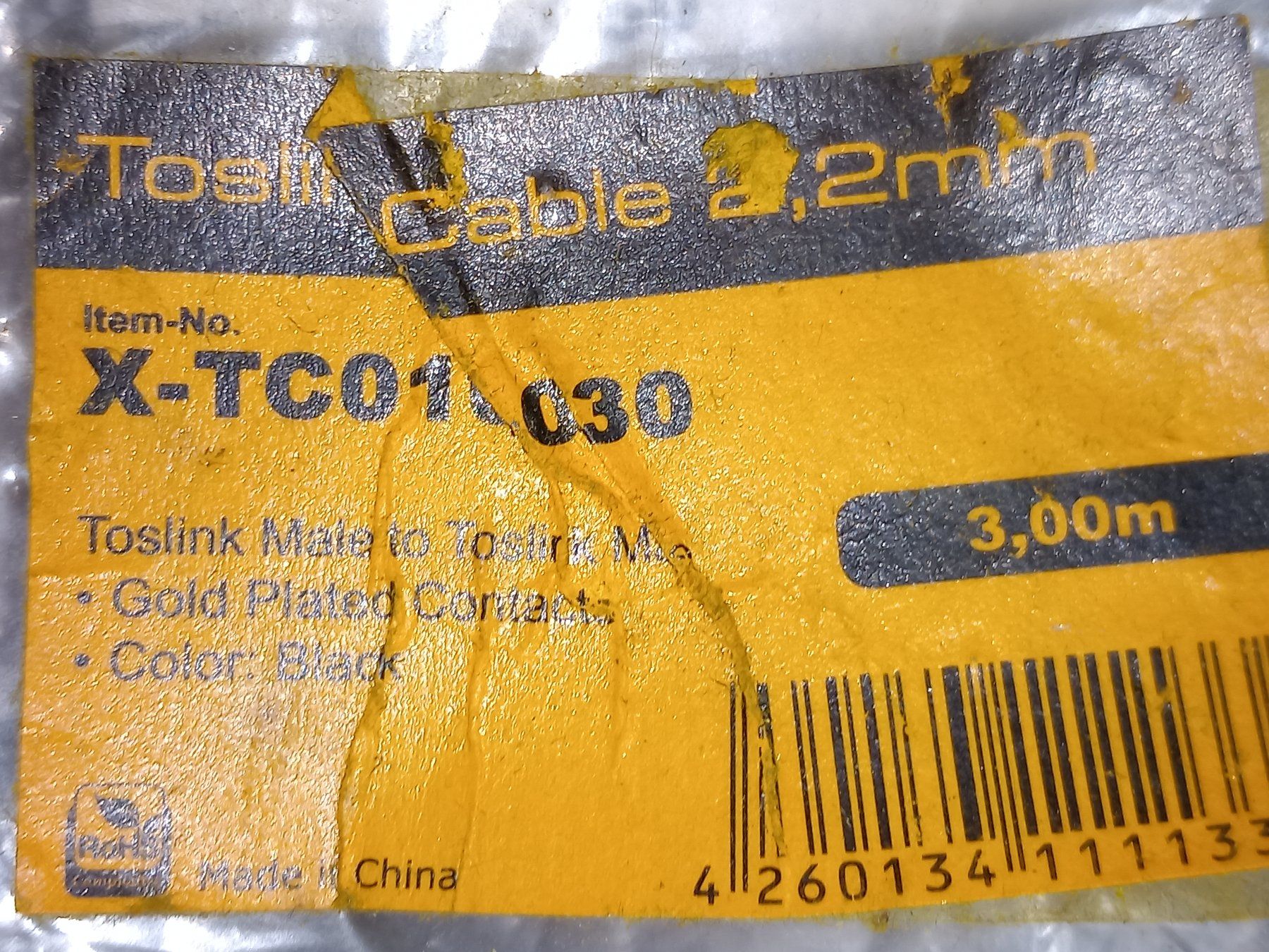 Medizinische Geräte: Value Toslink 3 m, Einstiegsklasse, Optisch – Gebraucht aus Bremgarten AG von eisberg007