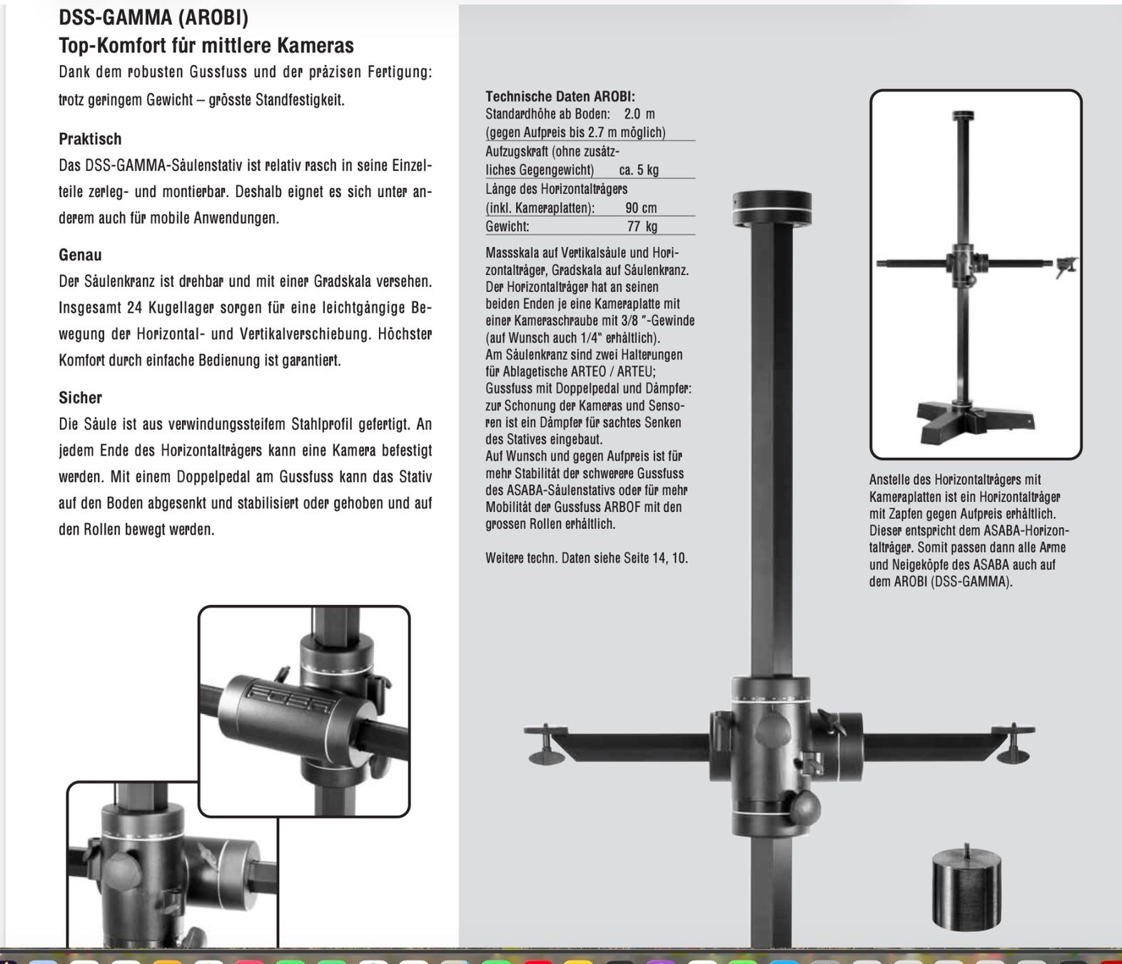 Laboratorio & Camera oscura: Studio Foba Säulenstativ – Usato da Wabern venduto da mtwp 9