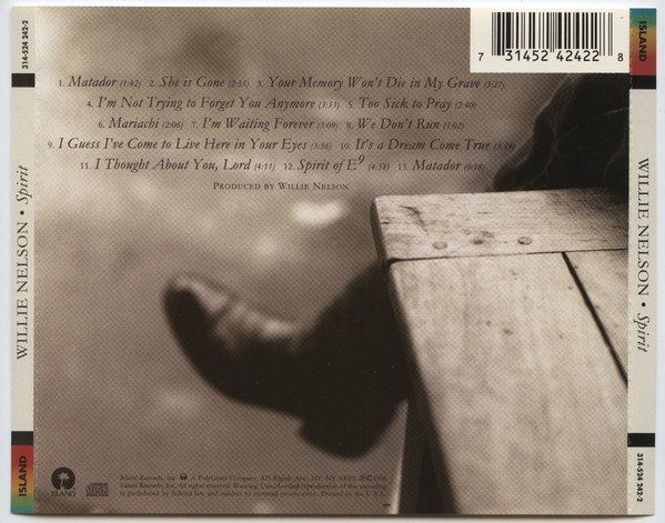 CDs: Willie Nelson – Spirit – Gebraucht aus St.Gallen von jalamusic 1