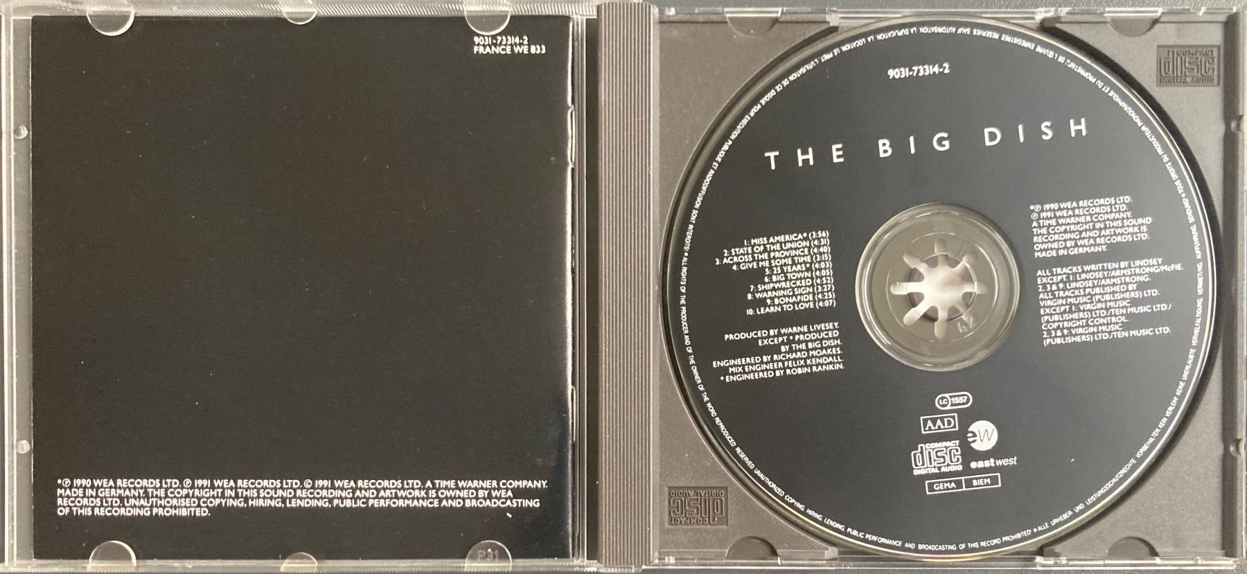 CD: THE BIG DISH -  SATELLITES – Usato da Poliez-Pittet venduto da Newtown-Records 2