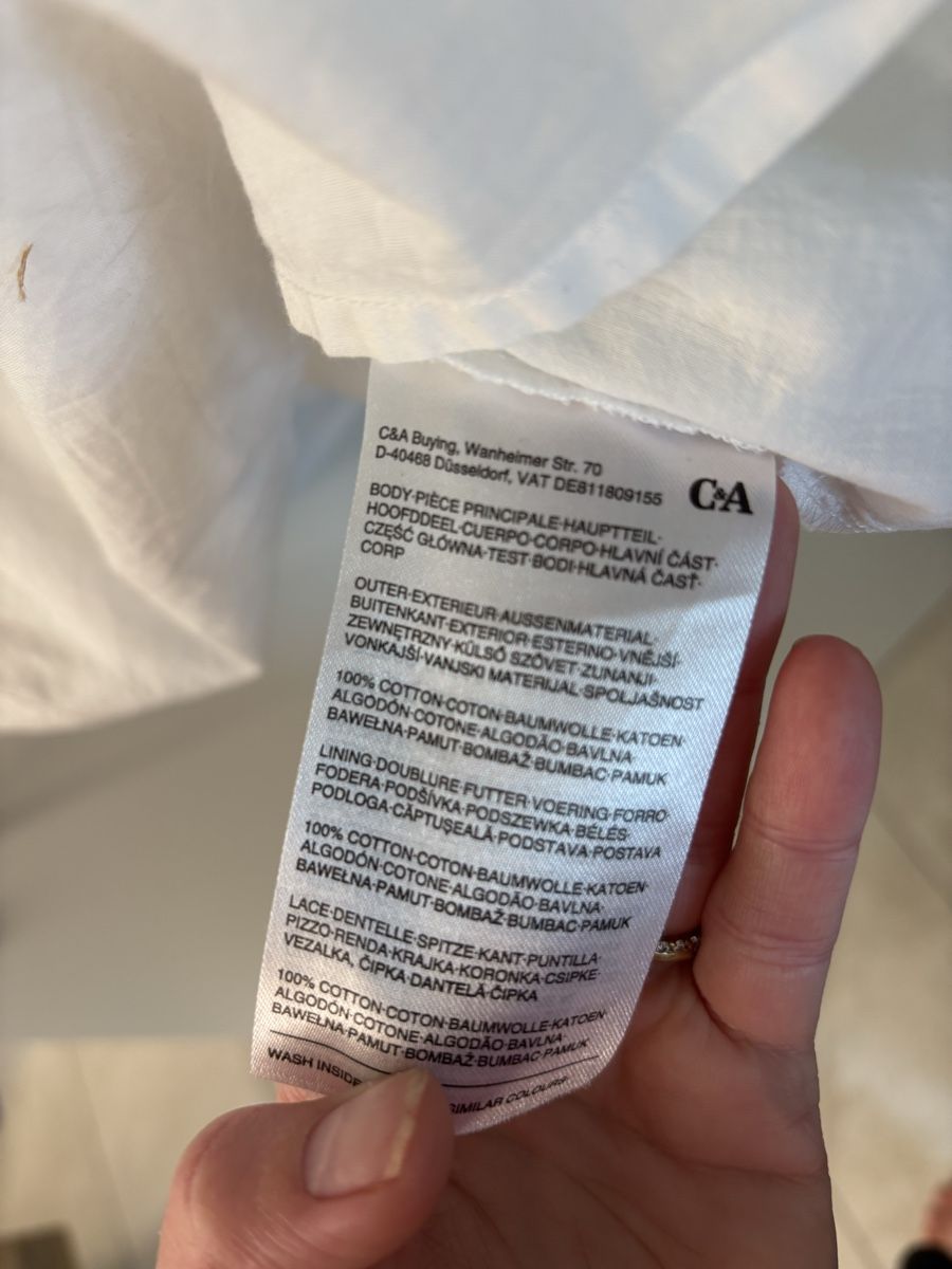 C&A Vestiti: Sommerliches Kleid mit Spitze, Gr. 38, C&A – Usato da Netstal venduto da ali_x5fx 3