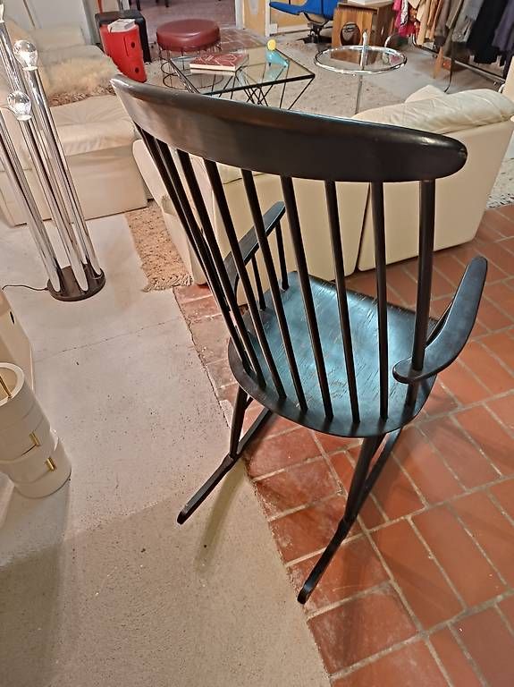 Sessel: Vintage Schaukelstuhl MCM Design – Gebraucht aus Winterthur von style-and-design.zrh 1