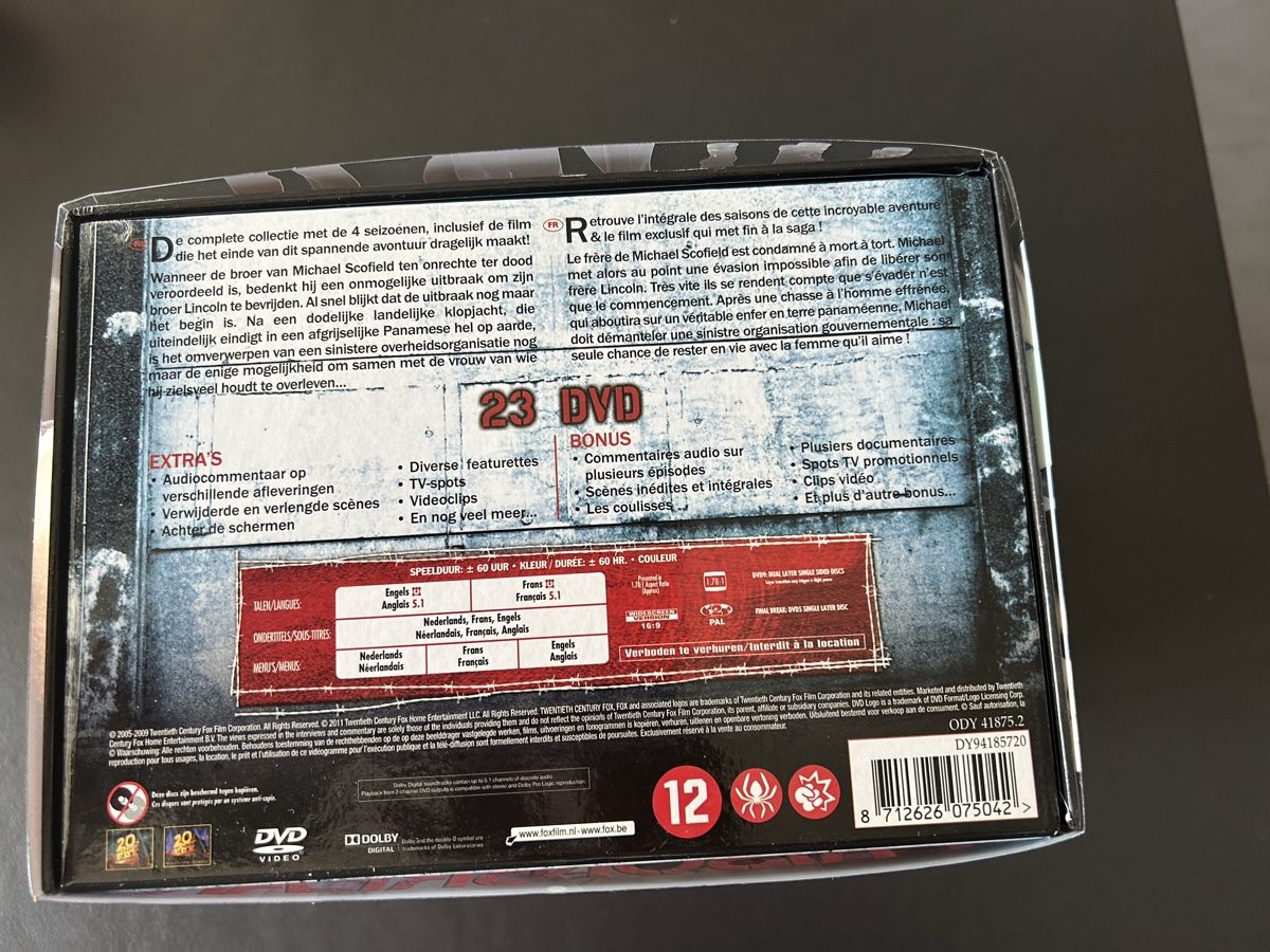 Tutti i DVDs: Coffret DVD Prison Break Collection Complète 23 DVD – Nuovo e nell'imballaggio originale da St-Cierges venduto da Crisi53 2