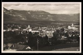 Solothurn, Stadtansicht mit Brücke und 