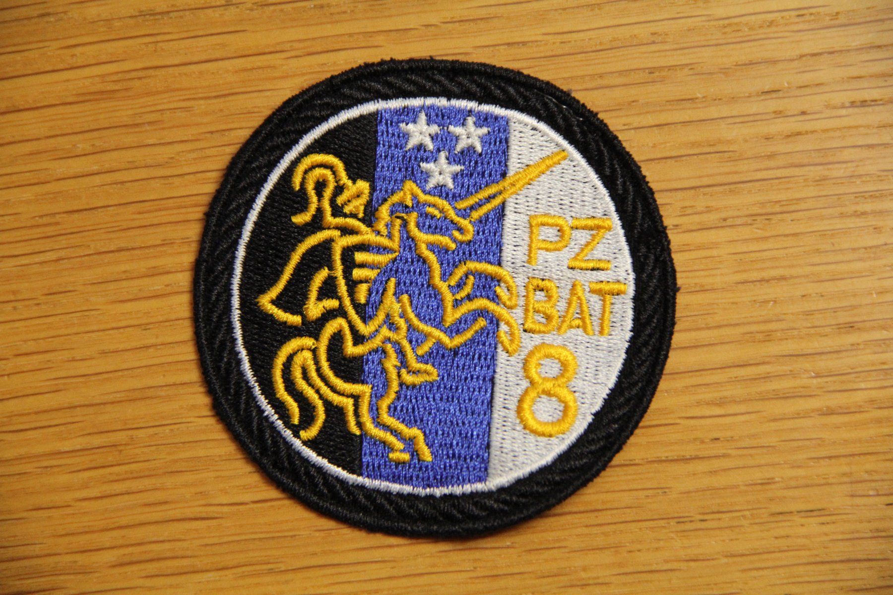 Schweizer Armee Plaketten & Abzeichen: Pz Bat 8 Stabskp,  Badge – Gebraucht aus Belp von Tomsek