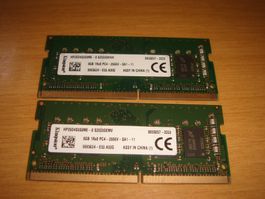 2 stück 8gb ddr4 2666 RAM für Laptop.