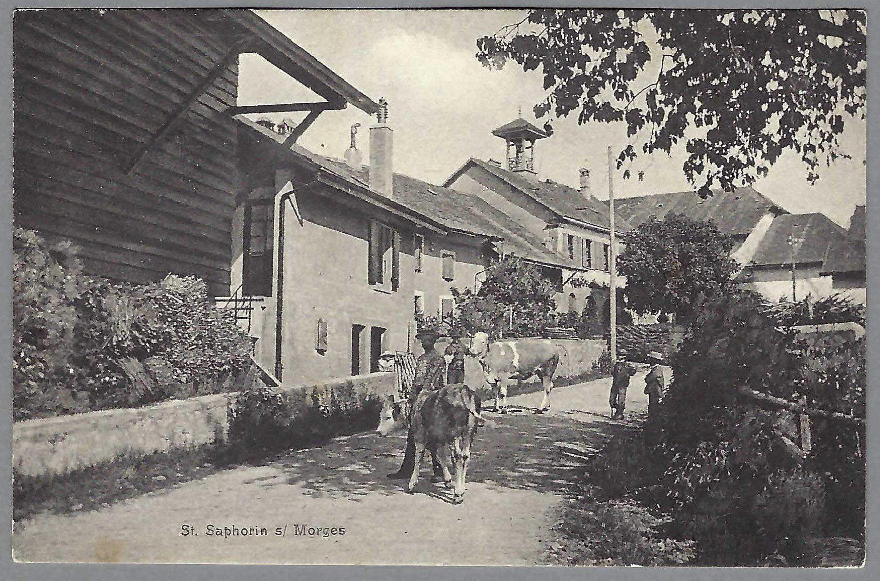 Cartoline postali: 1918, ST-PREX, INTÉRIEUR ANIMÉ, BELLE CARTE – Usato da Pura venduto da ulisse1957