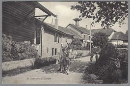1918, ST-SAPHORIN s/MORGES, INTÉRIEUR ANIMÉ, BELLE CARTE