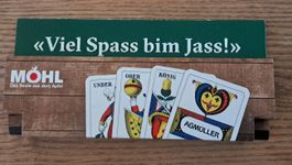 Jasskartenhalter Holz MÖHL plus Jasskarten
