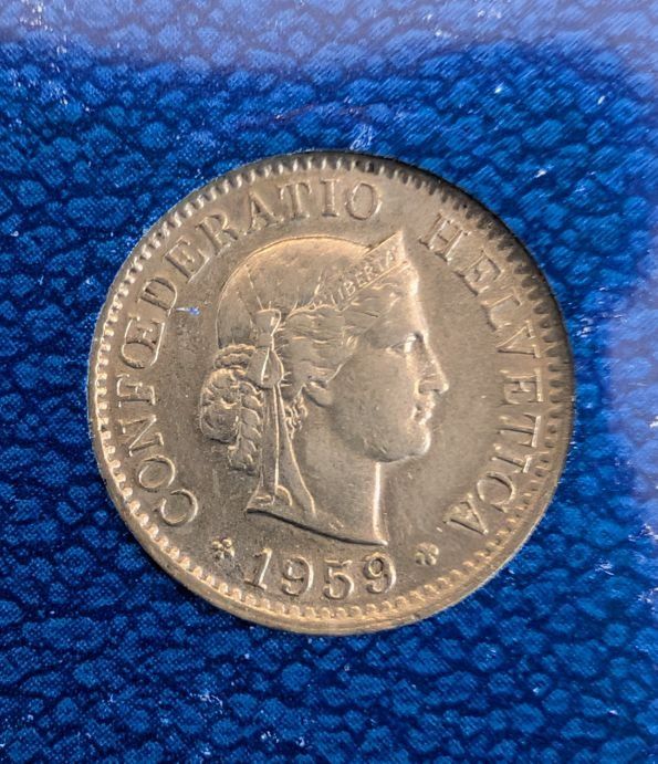 Tutti le monete: 5 Rappen 1959 – Usato da Arch venduto da coinsandmore