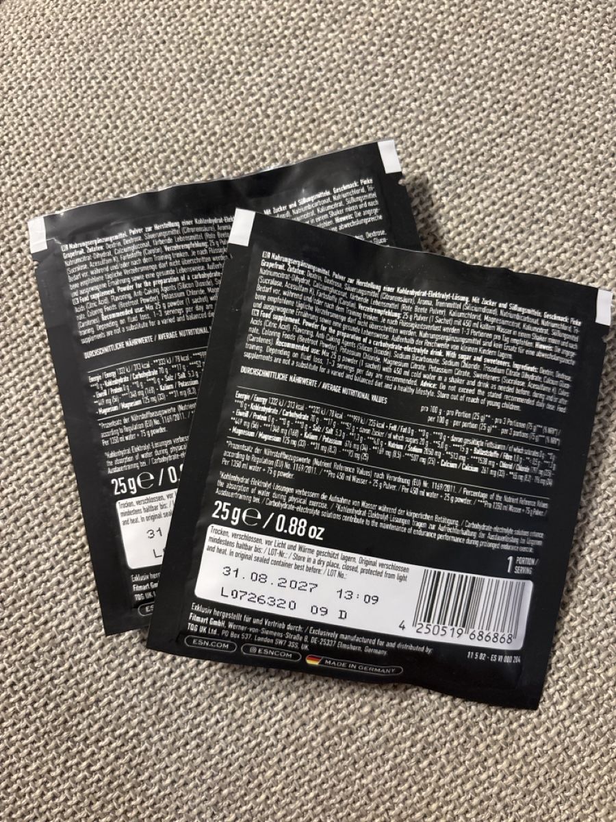Esn Cibi & Specialità: 2x25g ESN Hydroload in Pink Grapefruit Flavor – Nuovo e nell'imballaggio originale da Wetzikon ZH venduto da ger_yvd6 1