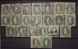 Stehende Helvetia 50Rp 22Stk.