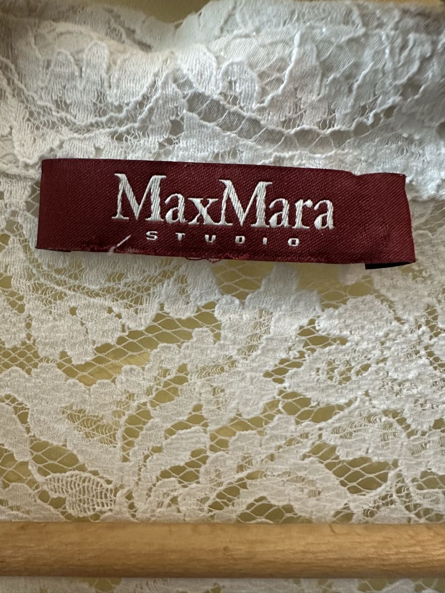 Max Mara Camicette: Max Mara Bluse, weiss, Spitze, XS – Usato da Stäfa venduto da buecher10 4