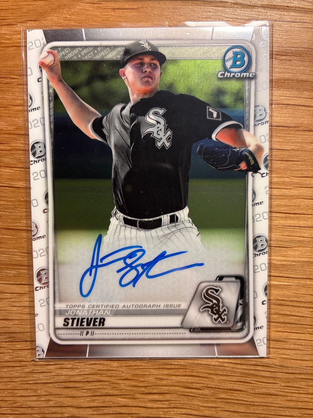 Topps Carte collezionabili: Topps Bowman Chrome Jonathan Stiever White Sox Autogramm – Usato da Wangenried venduto da Garagara