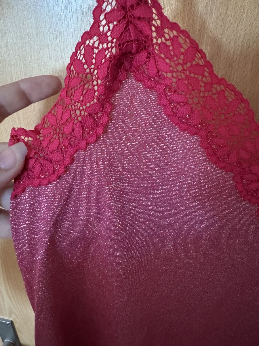 Tezenis Top: Top mit Spitze und Glitzer Pink Grösse M – Nuovo (secondo la descrizione) da Ins venduto da maximal_30CHF 1