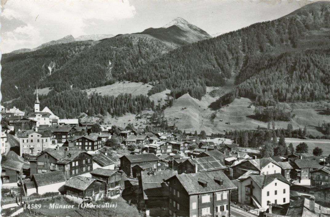 Ansichtskarten: Münster   VS   im Goms – Gebraucht aus Brig von Valcards54