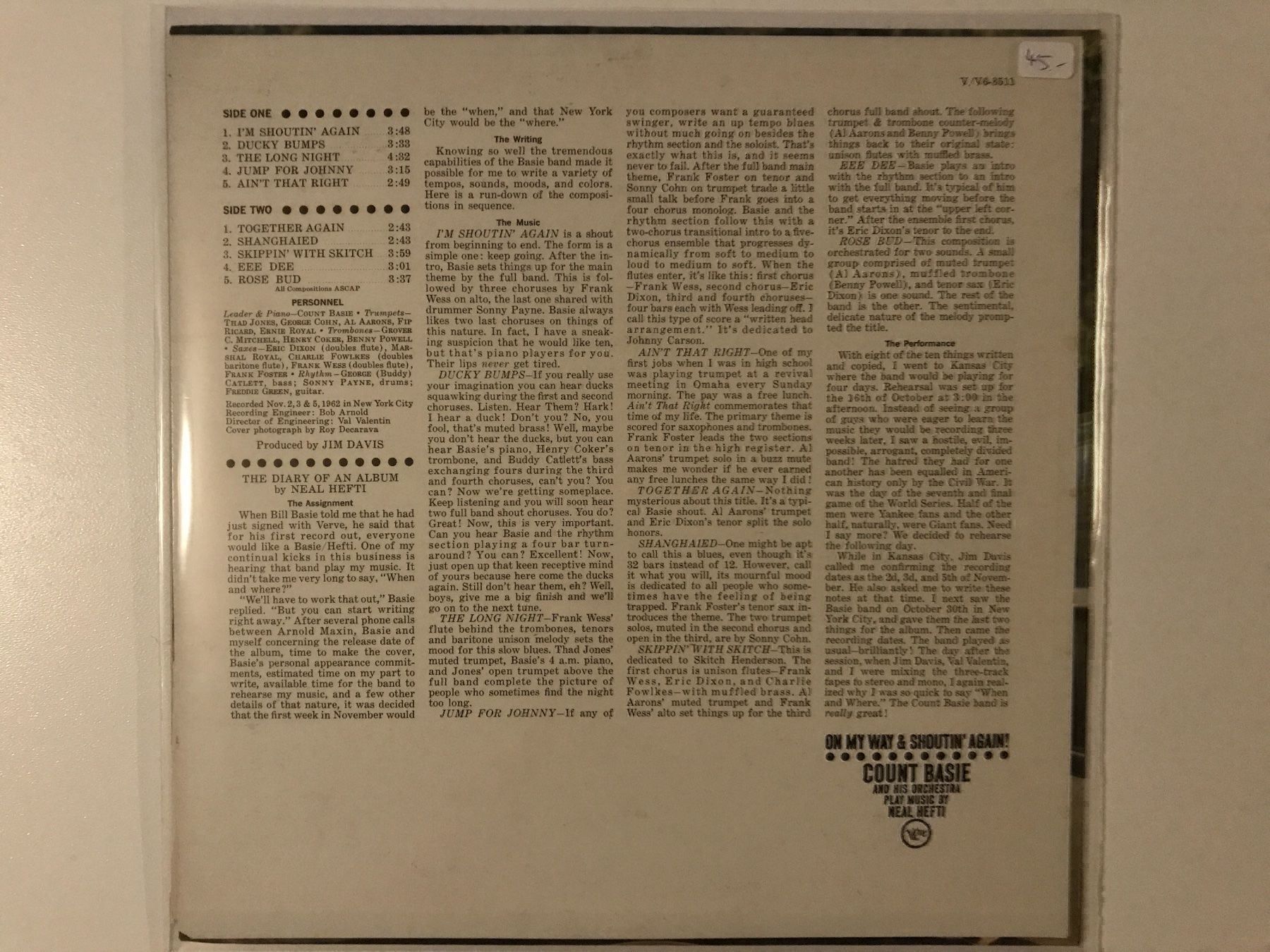 Dischi in vinile: Count Basie And His Orchestra LP – Usato da Gutenswil venduto da Hamzian 1