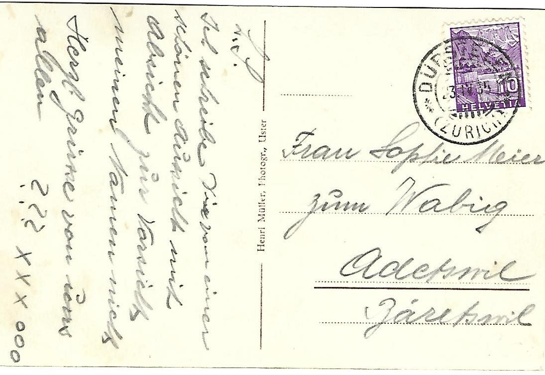 Cartoline postali: Haus in Dürstelen ZH – Usato da Wetzikon ZH venduto da Brulu100 1