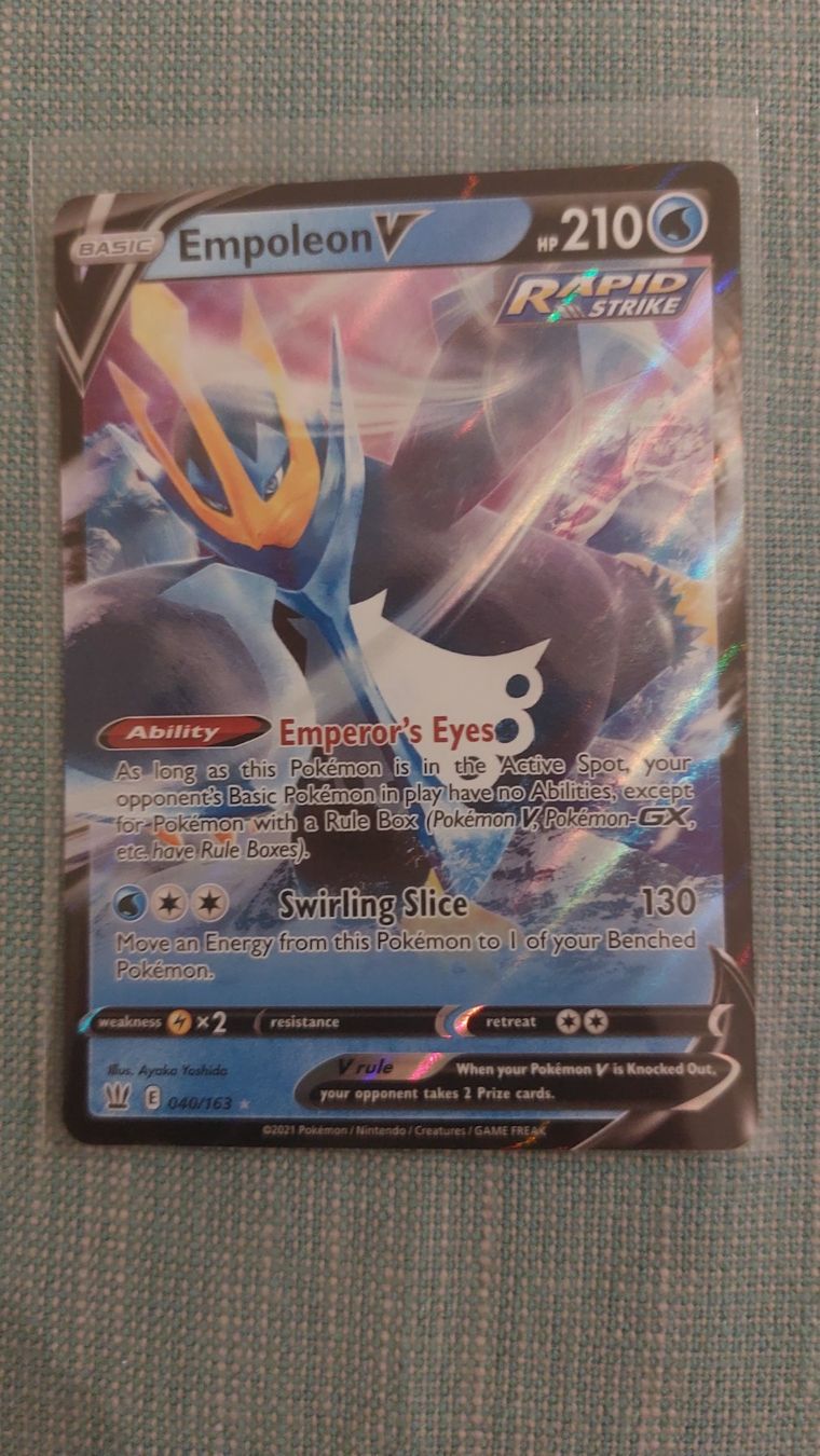 Pokémon Carte collezionabili: Empoleon V Battle Styles – Nuovo (secondo la descrizione) da Bellinzona venduto da Pagur