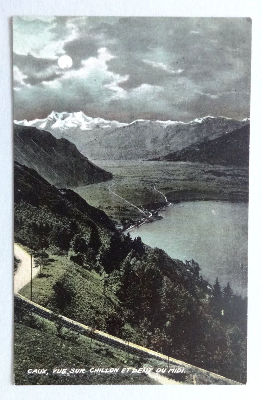 Cartes postales: Caux, vue sur Chillon et Dent du Midi – D'occasion à Fétigny par Billy2miny