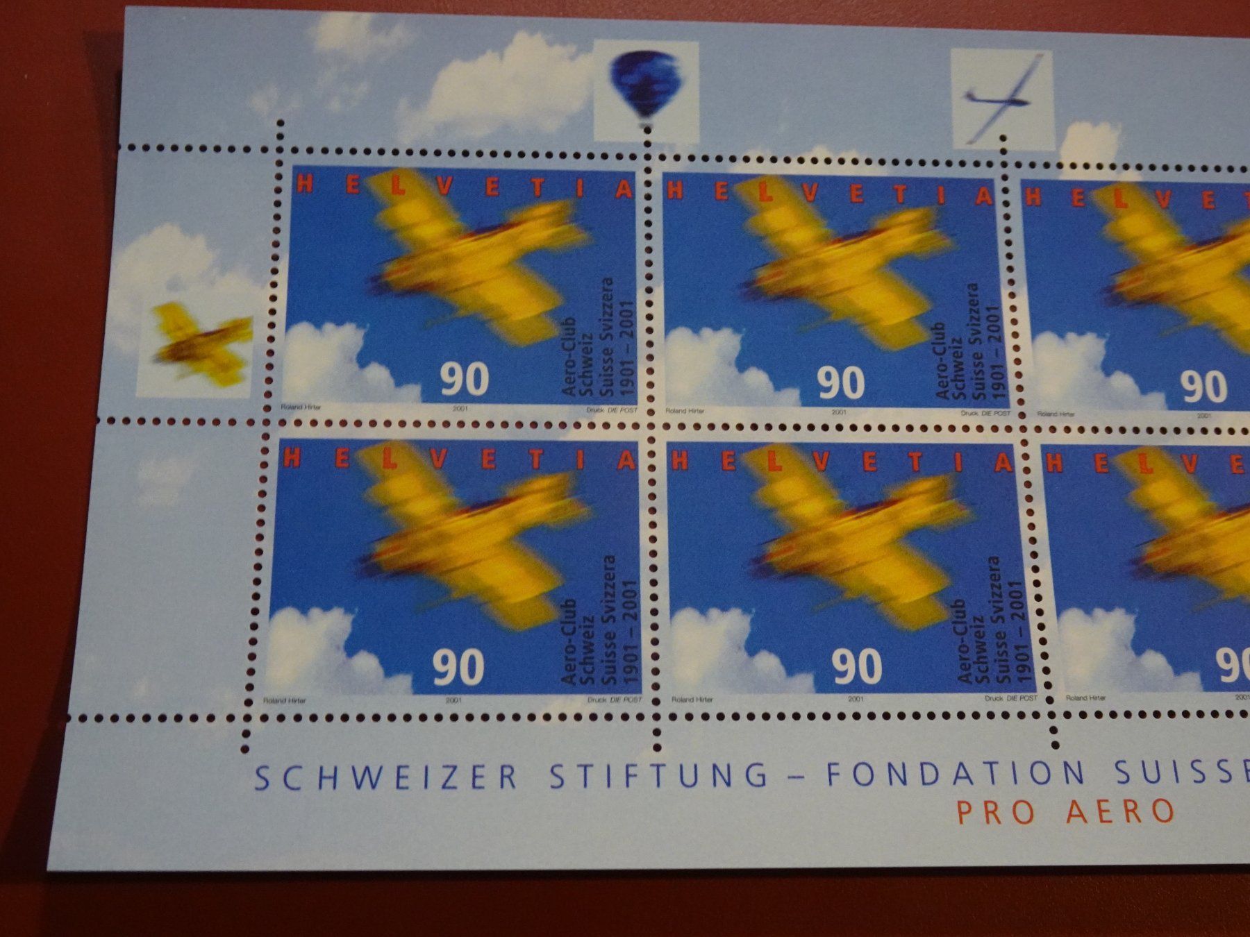 Tutti i francobolli: 2001, KLEINBOGEN, POSTFRISCH, PRO AERO – Nuovo (secondo la descrizione) da Eschenbach SG venduto da eDaisy 1