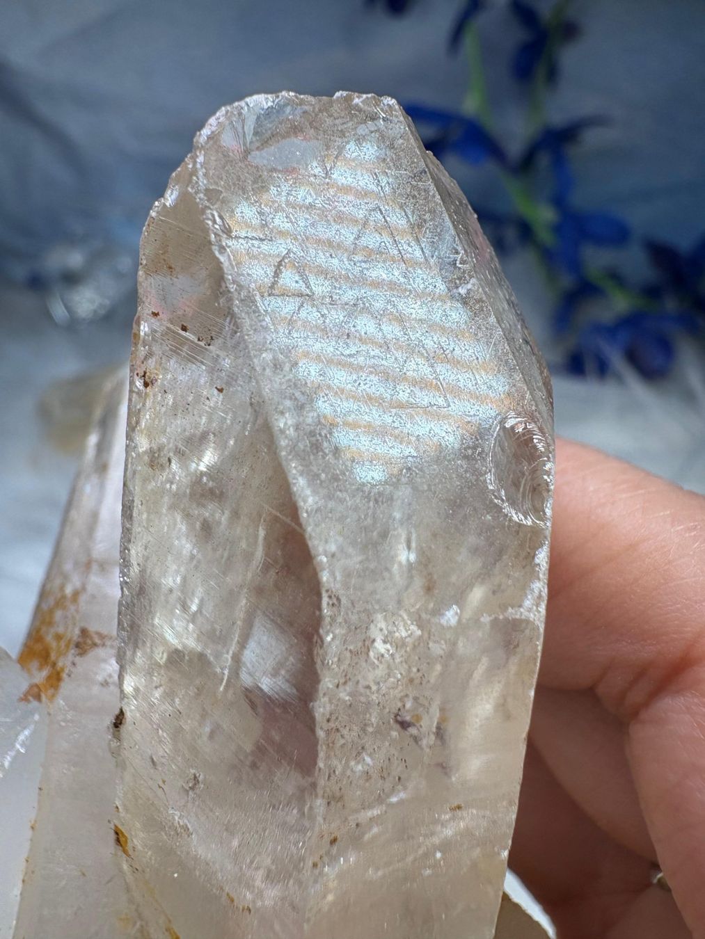 Minerali & Pietre curative: Laotian Clear Quartz mit Record Keeper – Nuovo (secondo la descrizione) da Neuheim venduto da m.hald 6