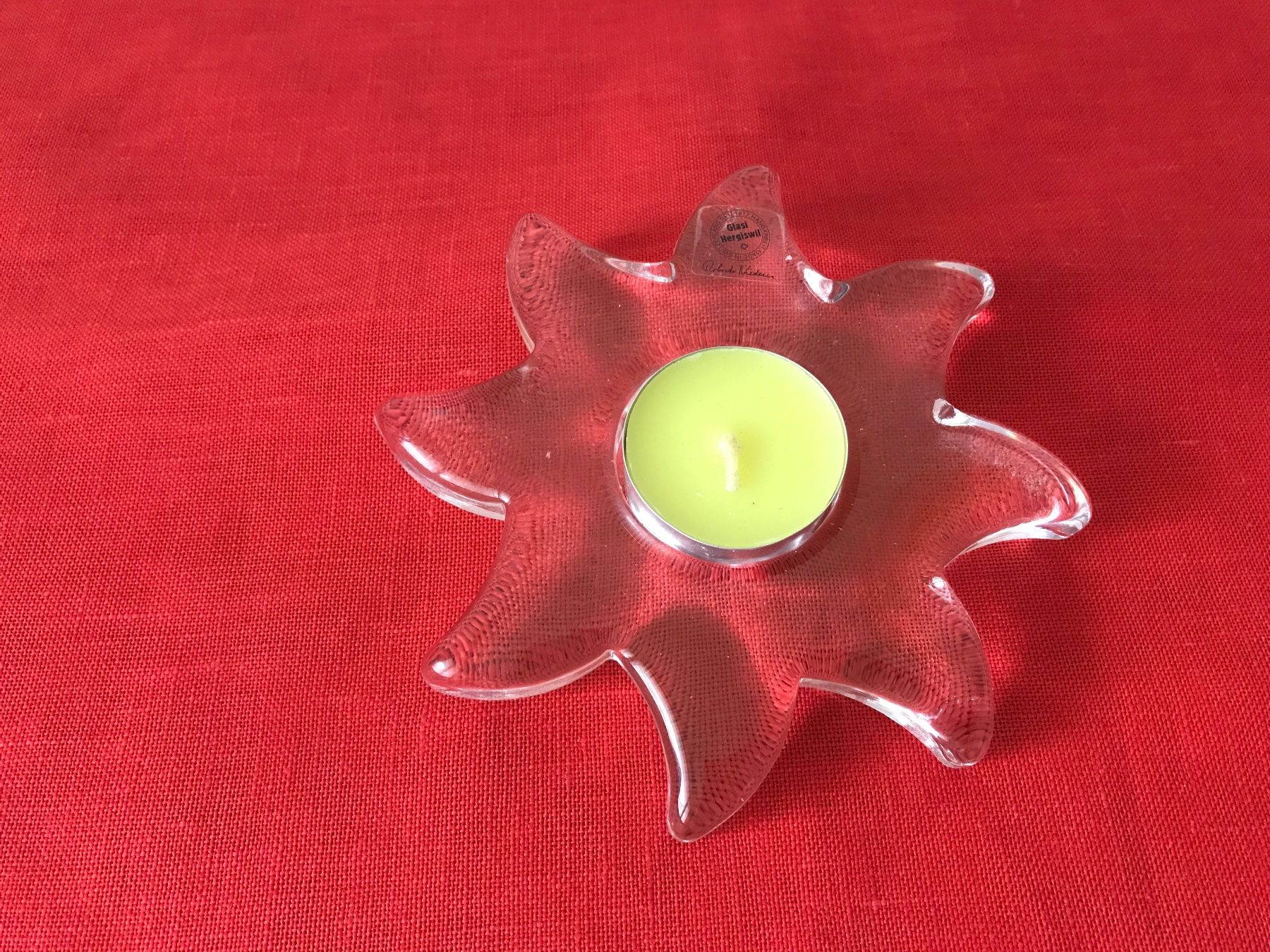 Glasi Hergiswil Bougeoirs: Glasi Hergiswil    hübsche Sonne – D'occasion à Birmensdorf ZH par Hilhan 1
