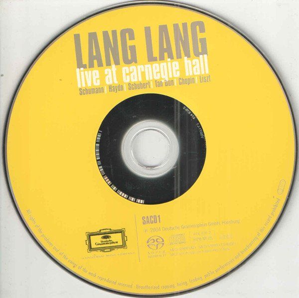 CDs: Lang Lang LIVE AT CARNEGIE HALL Piano Classical Romantic 2CD – Gebraucht aus Kandergrund von Sososo 2