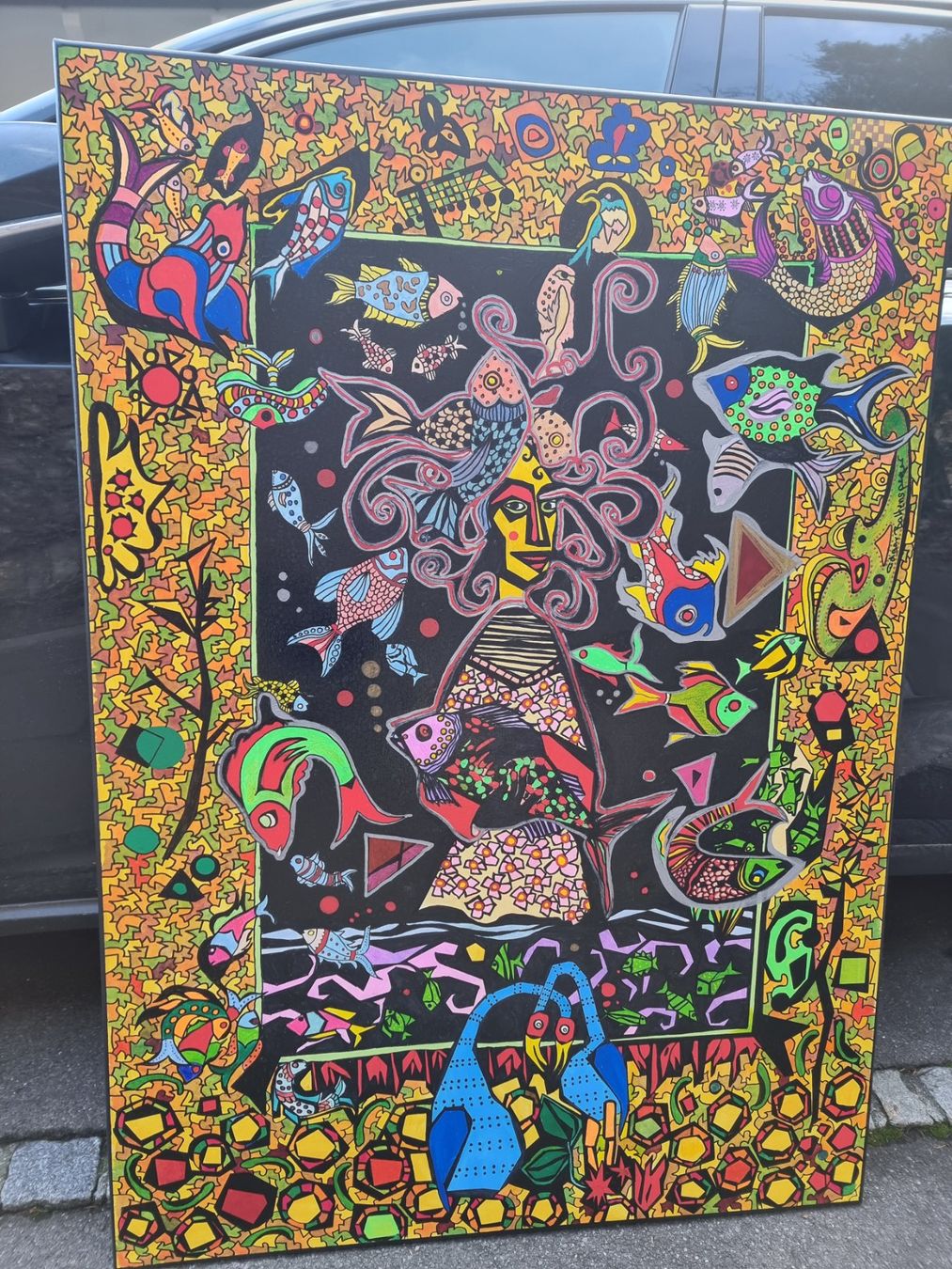 Dipinti: EDGAR BALTENSPERGER ORIGINAL ACRYL MISCHTECHNIK SIGNIERT – Usato da Gersau venduto da grafik-kunst 4