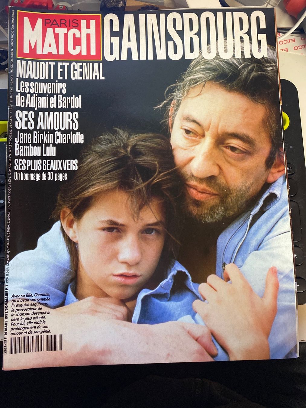 Riviste & Magazine: Paris Match - Gainsbourg - 1991 – Usato da Le Brassus venduto da cinema13