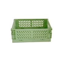 Mini caisse pliante plastique 15 cm – style industriel décor
