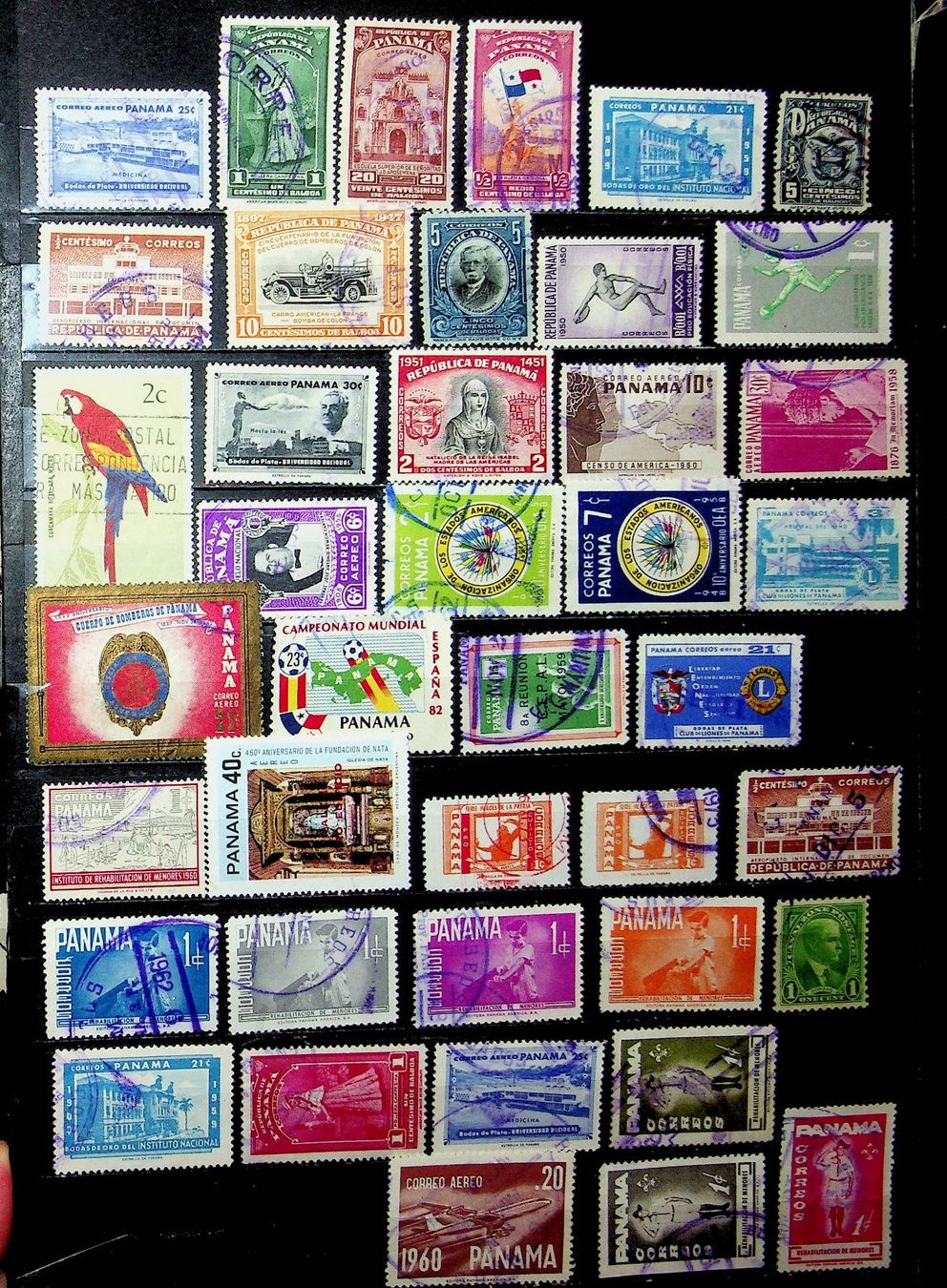 Tutti i francobolli: PANAMA  BEAUX TIMBRES OBLITÉRÉS /T184 – Usato da Estavayer-le-Lac venduto da nane85