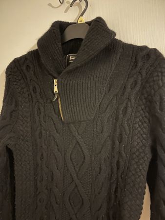 Schwarz RLX Ralph Lauren Strickpullover, cashmere, Hand knit
