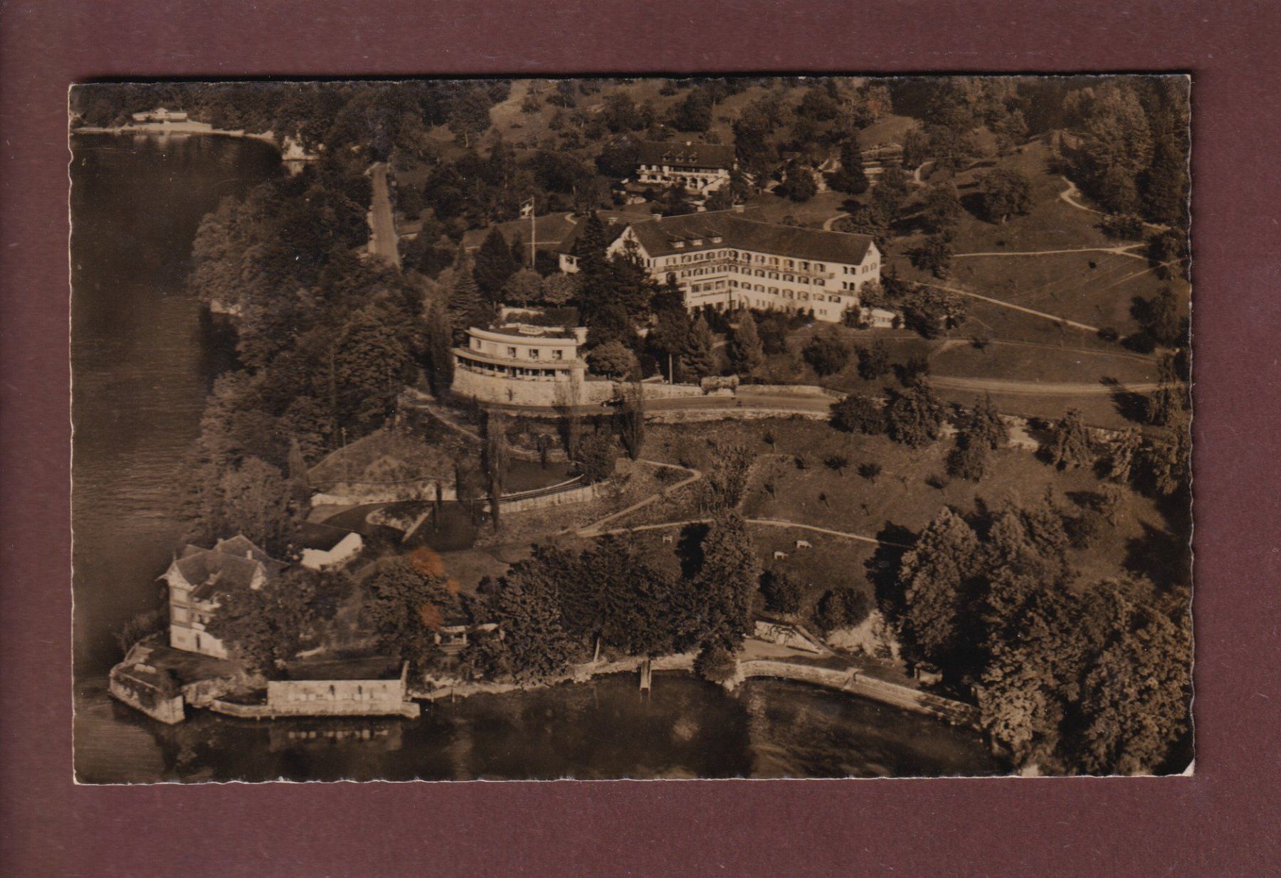 Cartoline postali: VITZNAU - Ferienheim - Flugaufnahme – Usato da Pully venduto da nicecards