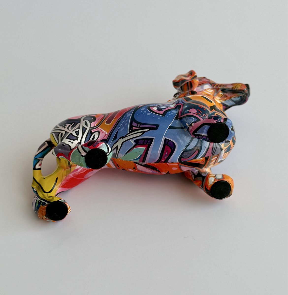 Statuette: Figurine chien Teckel multicolore pop art – Usato da Genève venduto da mar_nd6c 6