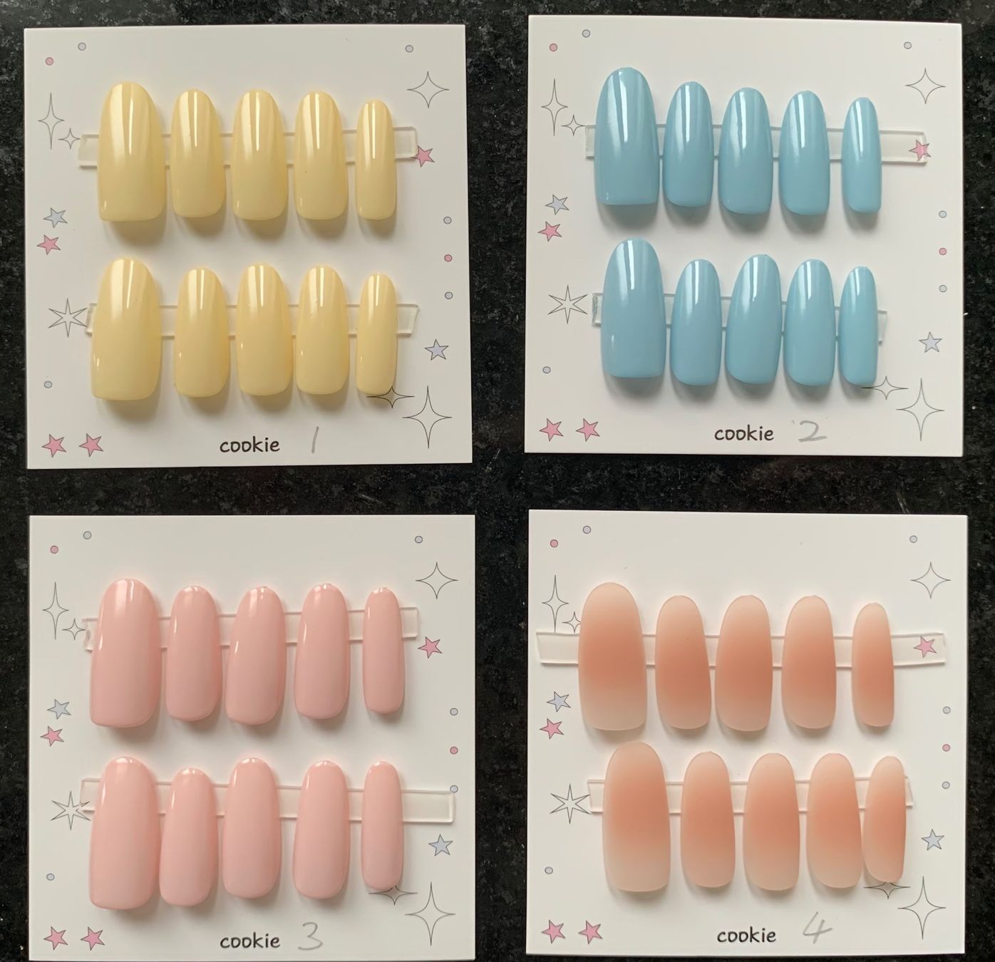 Ongles artificiels: Press-on nail  - New - medium round - Size S – Neuf (Voir description) à Basel par lau_982w