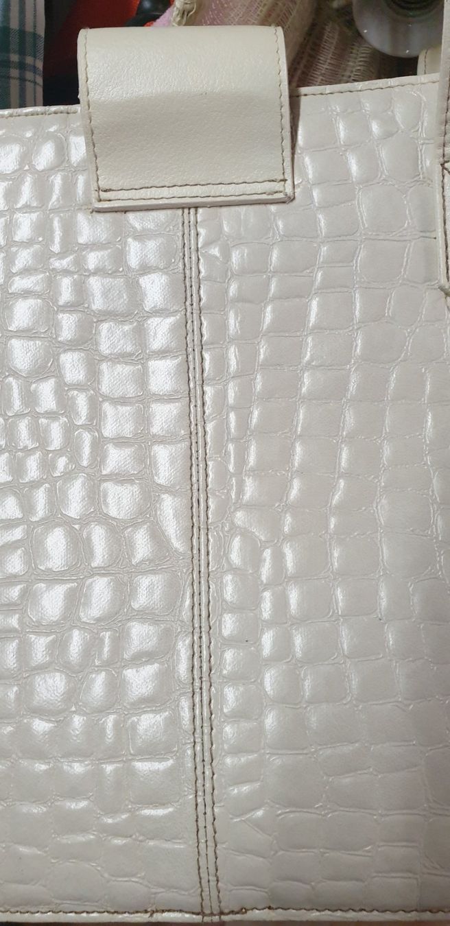 Borse da donna: vintage Handtasche weiss – Usato da Wildhaus venduto da enzian66 4