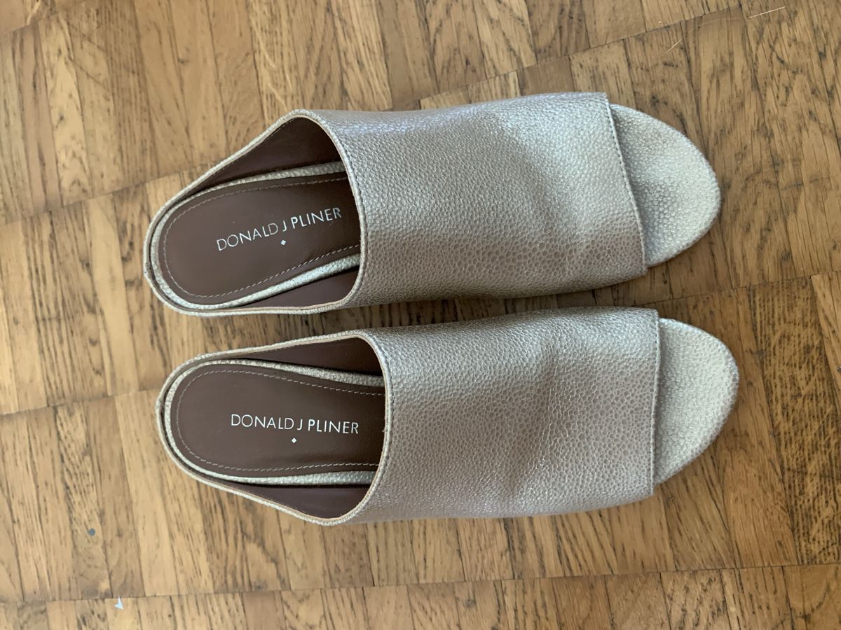 Scarpe da donna: Donald J Pliner leder goldene schuhe – Usato da Zürich venduto da Nikuska32 3