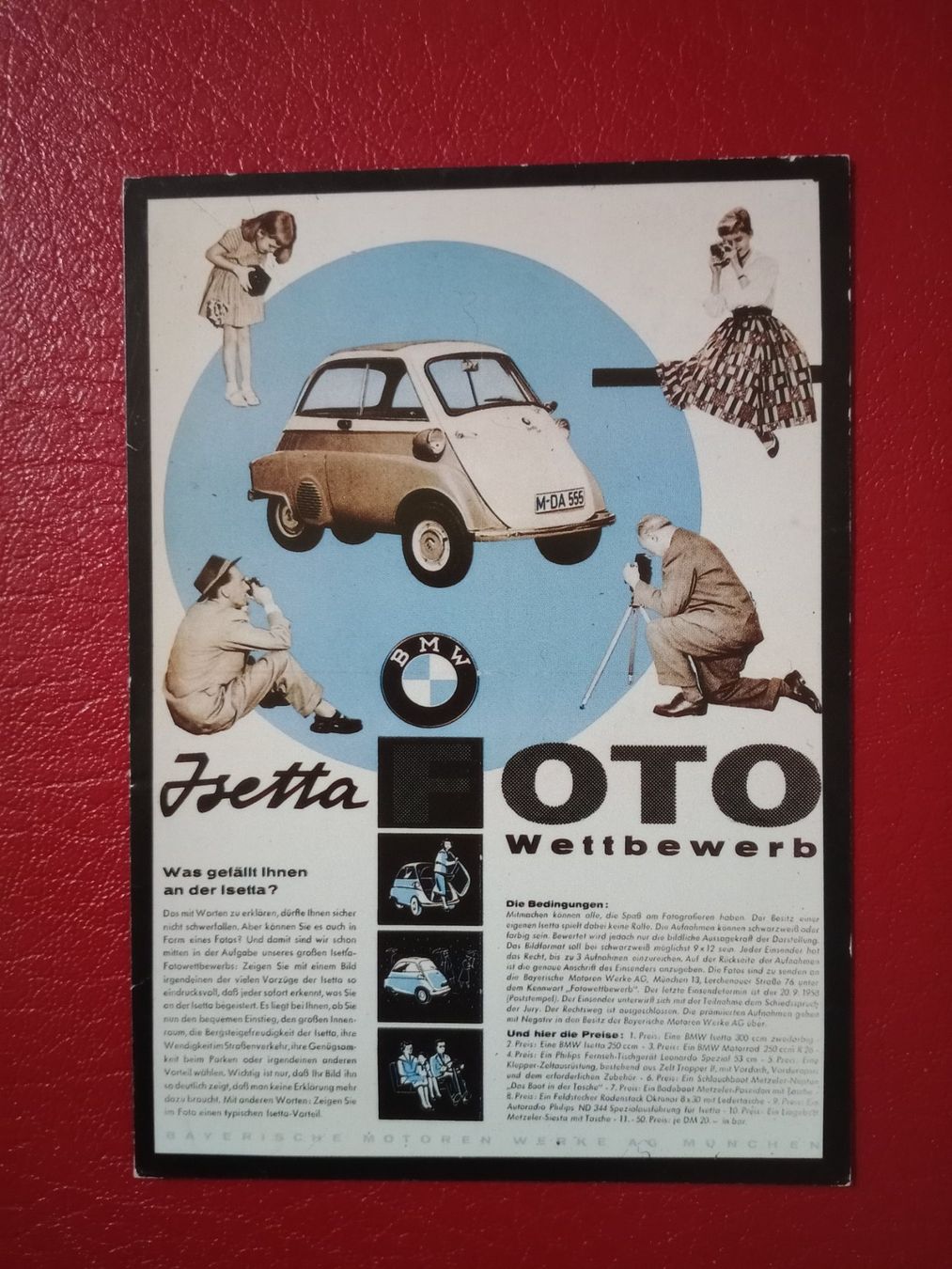 Cartes postales: Ak Auto Oldtimer BMW Isetta – D'occasion à Küttigen par Melisch1000