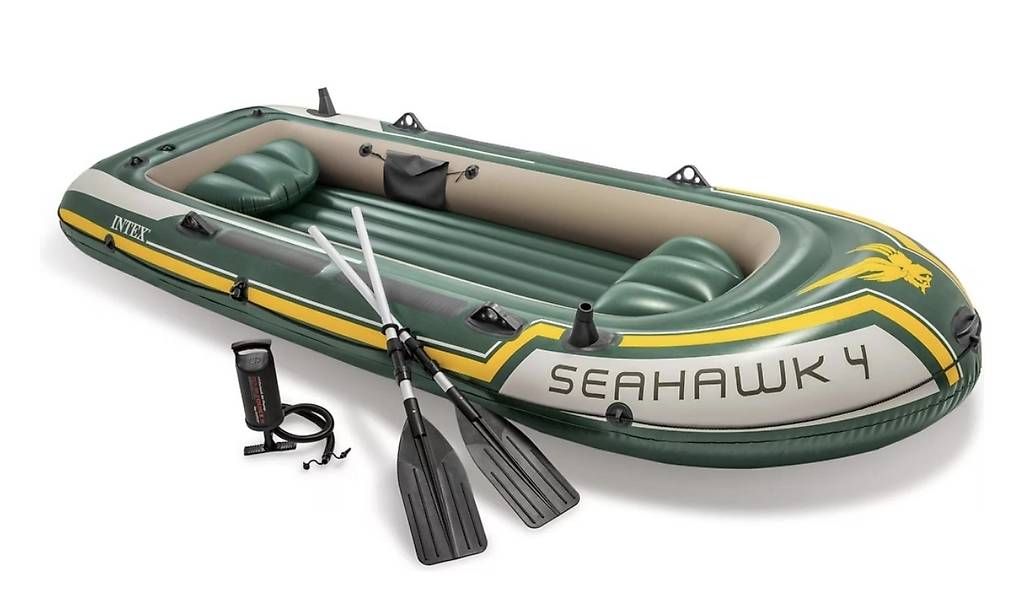 Bateaux: Schlauchboot Intex Seahawk 4 Set Neu – Neuf avec emballage d'origine à Schweizersholz par Toni2000