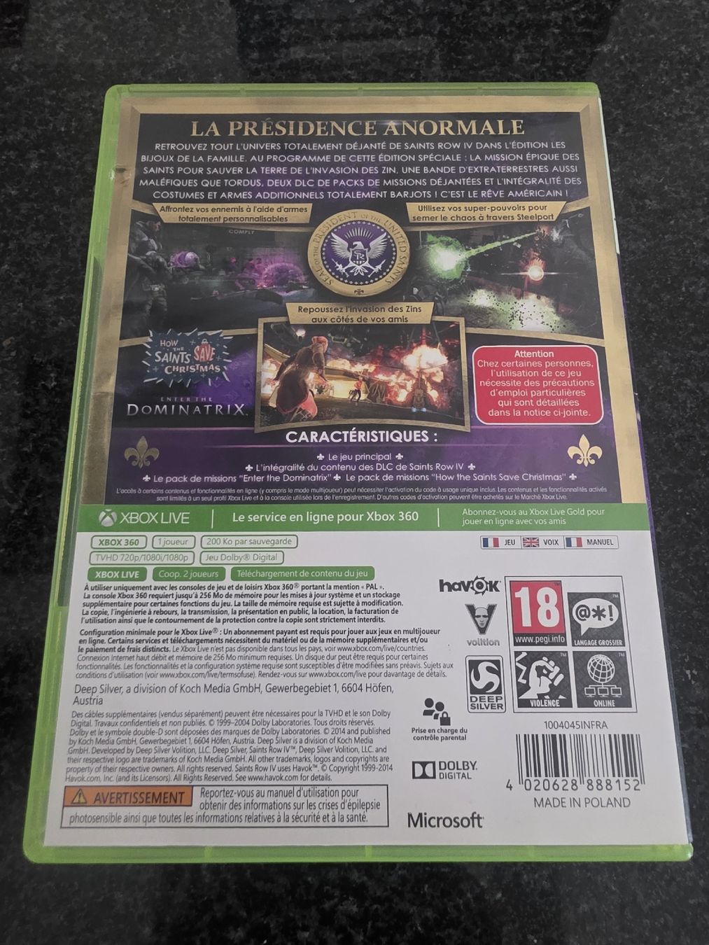 Giochi: Saints Row 4 Xbox 360 – Usato da Chavornay venduto da Crash37 1