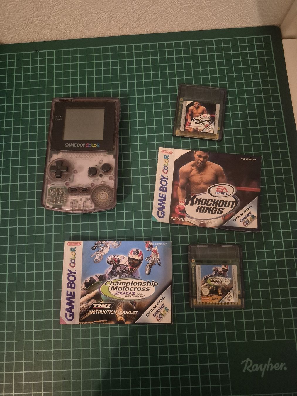 Nintendo Console: Game Boy Color console + Knockout Kings +  Motocross  – Usato da Meyrin venduto da Retro-GZ