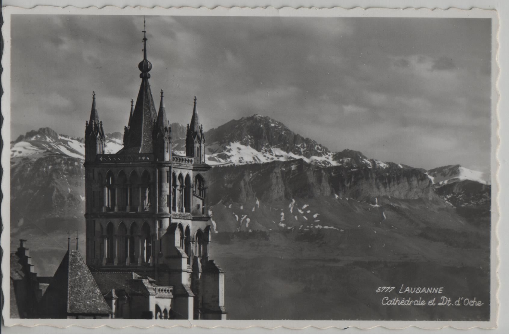 Cartoline postali: Lausanne - Cathedrale et Dent d'Oche – Antico da Ettingen venduto da Kartenplanet