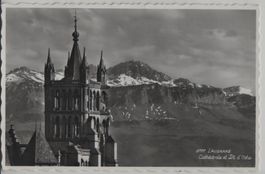 Lausanne - Cathedrale et Dent d'Oche
