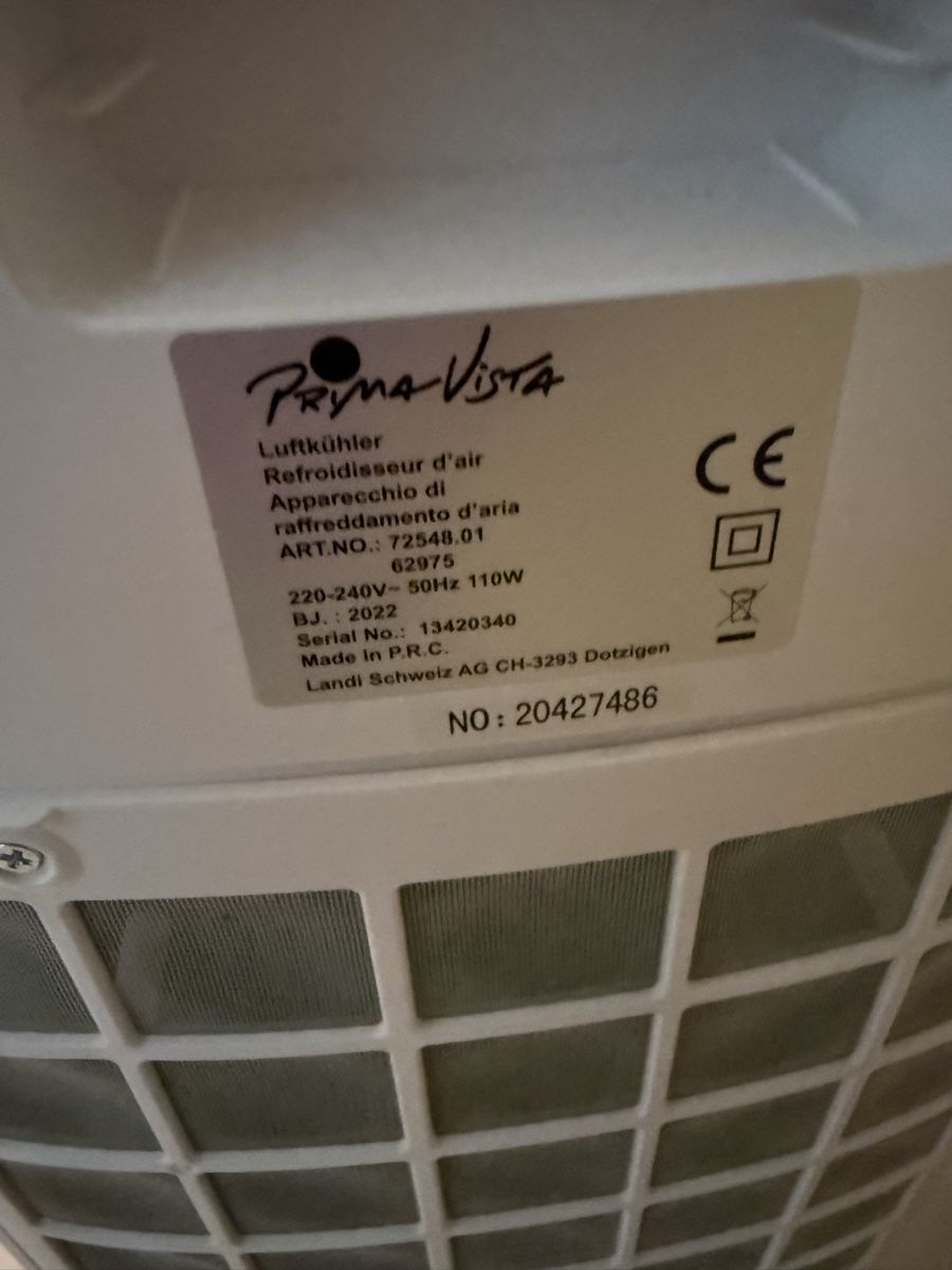 Ventilateurs: LUFTKÜHLER PRIMA VISTA – D'occasion à Zofingen par duke019 2